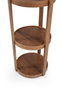 Hanah Home Estantería Polo Yuvarlak - Walnut